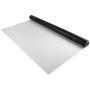 Nešiojama dvipusė šokių grindų aikštelė, 6,6 x 23 pėdų, PVC vinilas, juoda/balta