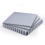 Modulinės neslidžios PVC garažo grindų plytelės, 16 vnt., 513x513 mm, šviesiai pilkos