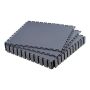 Modulinės garažo grindų plytelės, 16 vnt., 513x513x5 mm, grafito pilkos PVC