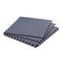 Sujungiamos modulinių PVC plytelės garažo grindims, 513x513 mm, grafito pilkos, 8 vnt. pakuotė