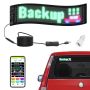 Программируемый цветной светодиодный экран, 38x10 см, управление по Bluetooth.
