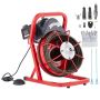 Elektrinė kanalizacijos valymo mašina 250W, 50ft x 1/2", 2–4 colių vamzdžiams