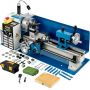 Mini stalinis metalo tekinimo staklės, 17,8x35,6 cm, 550 W, 2250 aps./min., 3 žandikaulių griebtuvai, CNC, skaitmeninis ekranas