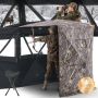 Охотничья теплоизолирующая камуфляжная палатка на 2-3 человека со стулом и сумкой для переноски.