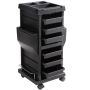 Ultimate salon trolley užrakinamas plastikinis vežimėlis su 6 stalčiais