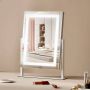 Kosmetinis LED veidrodėlis su apšvietimu, 5x didinimu, baltas, 16x12 cm