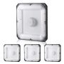 4 LED lubiniai stogelių šviestuvai, 80W, 5000K, IP65, 256x256 mm