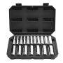 Galvučių rinkinys 18 d. 10–27 mm, chromuotas CR-V plienas, mechanikams