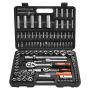 Galvučių ir terkšlių rinkinys 108 d., CR-V plienas, 4–32 mm, autoservisui