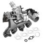 Turbokompresorius 1.4L chevrolet cruze, sonic, trax, buick encore su tarpinių komplektu ir solenoidiniu vožtuvu, 2011–2021 m.