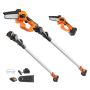 2 viename belaidis kartinis ir mini grandininis pjūklas, 20 V, 12,7 cm rūsys