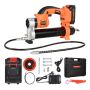 Akumuliatorinis 20 V elektrinis tepalo švirkštas, 8000 PSI, 30" žarna