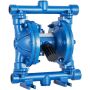Pneumatinis dvigubos membranos ketaus siurblys, 1/2" įleidimo/išleidimo, 3 GPM, 90 PSI