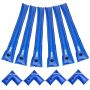 Baseino uždangalo vandens maišelių rinkinys, PVC, 6 vnt., 2400 mm