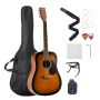 Dreadnought akustinė gitara 41 col. su dėklu, sunburst