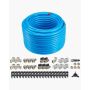Oro kompresoriaus vamzdynų rinkinys, 200 pėdų, hdpe-aliuminis, mėlynas