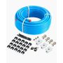 Oro kompresoriaus linijų rinkinys 100 pėdų, hdpe-aliuminis, mėlynas