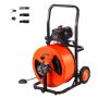 Elektrinis kanalizacijos valymo grąžtas 30,5 m x 19 mm, automatinis padavimas