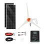 12 V 400 W saulės ir vėjo energijos hibridinis rinkinys su MPPT valdikliu