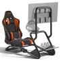 Lenktyninio vairo stovas su monitoriaus stovu, tvirtas simuliatoriaus vairo laikiklis, tinka logitech ir thrustmaster vairams