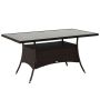 Lauko staliukas Outsunny 150x85x74cm., rudos spalvos