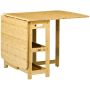 Valgomojo stalas Homcom 149,5x80x73,5cm., šviesiai rudos spalvos