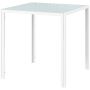 Valgomojo stalas Homcom 75x75x75cm., baltos spalvos