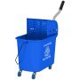 Тележка для уборки Homcom 60x27x70,5 см, серо-синяя.