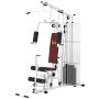 Daugiafunkcinis treniruoklis Homcom 150x110x210cm., baltos/juodos spalvos