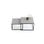 Кофейный столик Concrete Design, двухместный, 70x70x42 см / 60x60x36 см, серый.