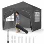Gazebo 300x300x286cm., gray