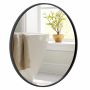 Wall mirror 61x61x2.5cm., black