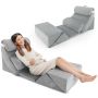 Set of 7 orthopedic pillows, gray