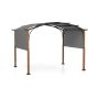 Gazebo 360x300x260cm., gray/light brown