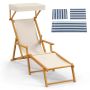 Daybed 170x62x140cm., white/light brown