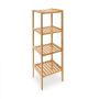 Bathroom shelf 110x34x33cm., light brown