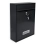Mailbox 35x26.5x8.5cm., black