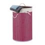 Laundry basket 65x41cm, 70L., purple/white