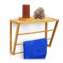 Towel holder 30x42x20cm., light brown