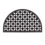 Rubber door mat semicircular 75x45 cm.