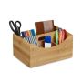 Writing instrument organizer 12x25x18 cm., light brown