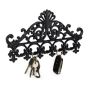 Wall key rack 17x35x3.5cm., black