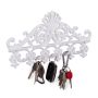 Wall key rack 17x35x3.5cm., white