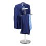Clothes rack 112x47x30cm., silver/white