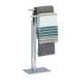 Towel rack 78x46x20cm., silver color