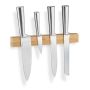 Magnetic knife holder 4x30x2cm., light brown