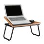 Laptop table 23.5x56.3x31.6cm., light brown/black