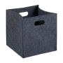 Firewood basket 30x30x30cm., dark gray