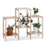 Flower stand with 6 shelves 70x89x27cm., light brown