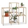 Flower stand with 7 shelves 86x95x29cm., light brown